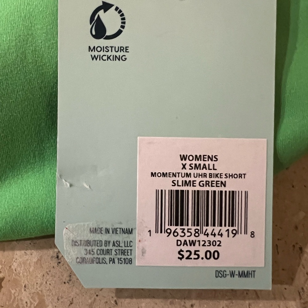 DSG Brand Women's Momentum Ultra High Rise Yoga Biker Shorts Size XS Slime Green - Picture 5 of 5